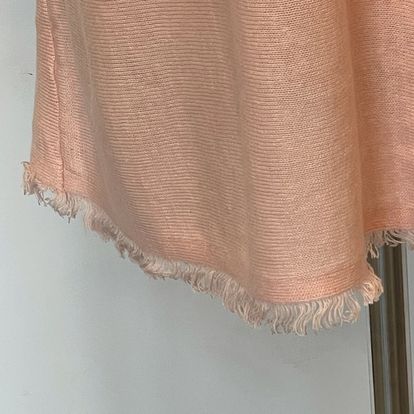 J. Jill Light Pink Linen Blend Fringe Bottom Tank Size XS - Picture 5 of 10